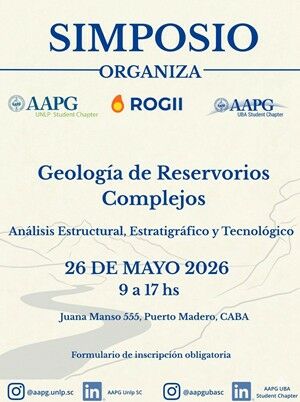 Juan Cresta, of GRUPO LCV, at the "Geology of Complex Reservoirs" symposium.
